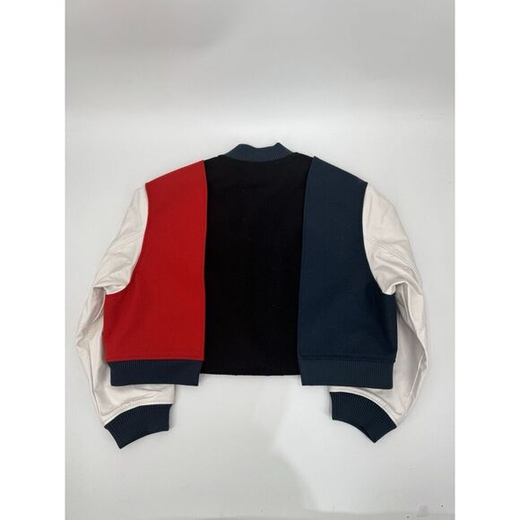 Nike X Yoon Ahn Oversize Varsity Jacket Wool Leather Oversized Bomber Wmns Sz L - Picture 4 of 16